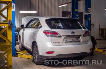 Плановое обслуживание Лексус RX 450H (подробные фото)