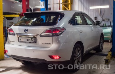 Плановое обслуживание Лексус RX 450H (подробные фото)