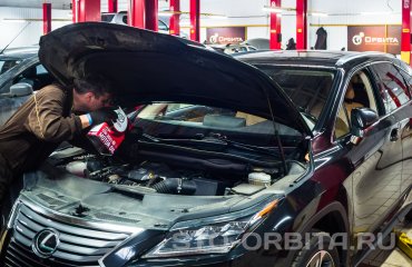 Плановое обслуживание Лексус RX200 (подробные фото)